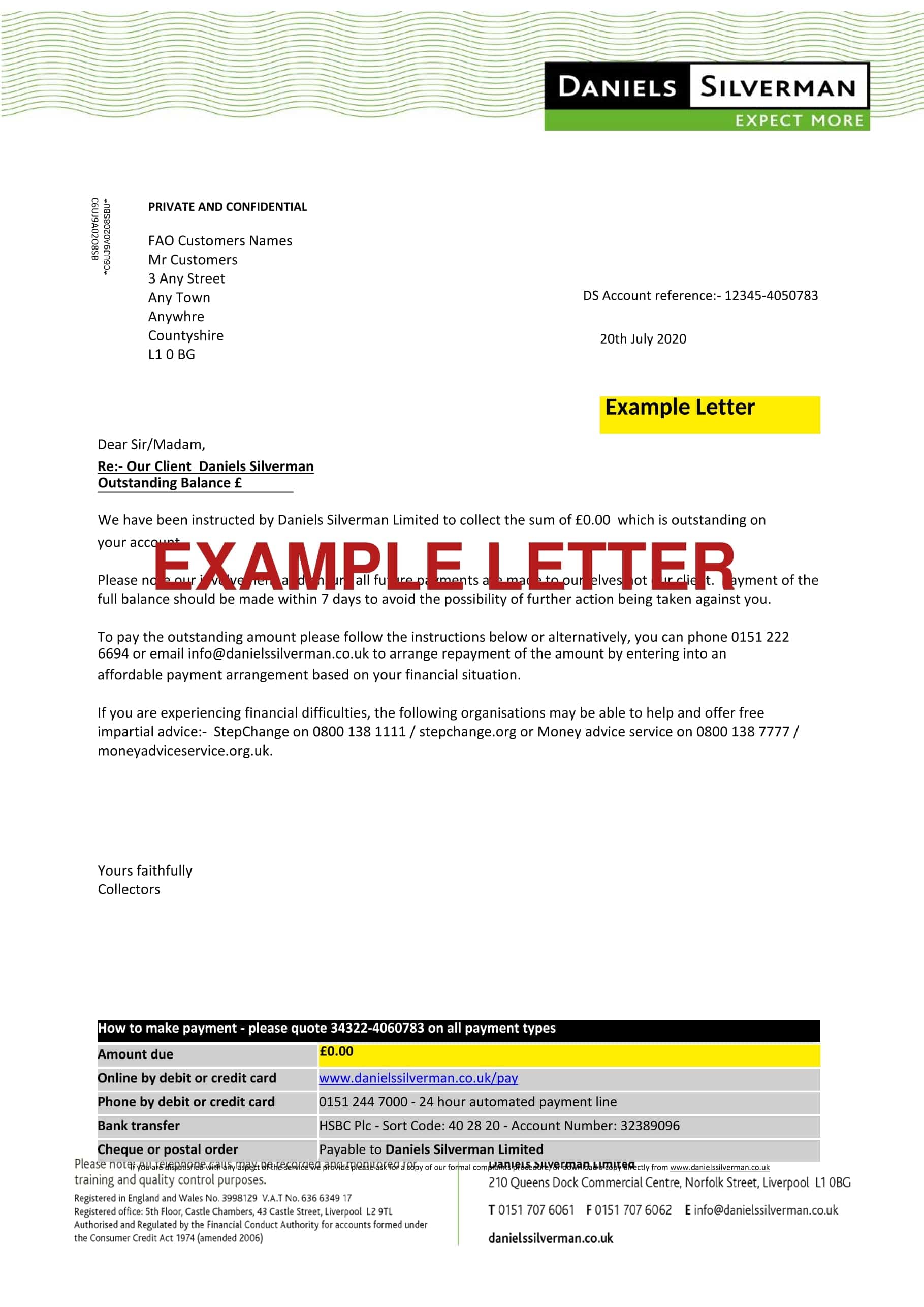 Debt Letter